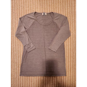 Women's Old Navy Gray Long Sleeve Baseball Tee Petite XS